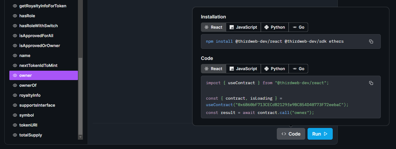 Calling Functions