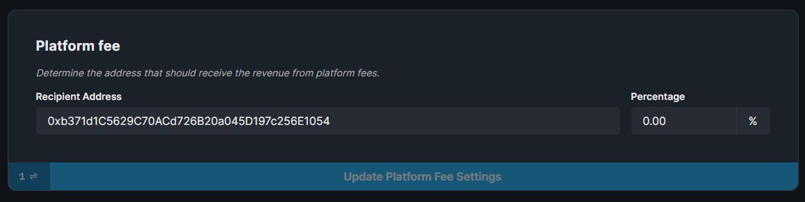 Platform Fee